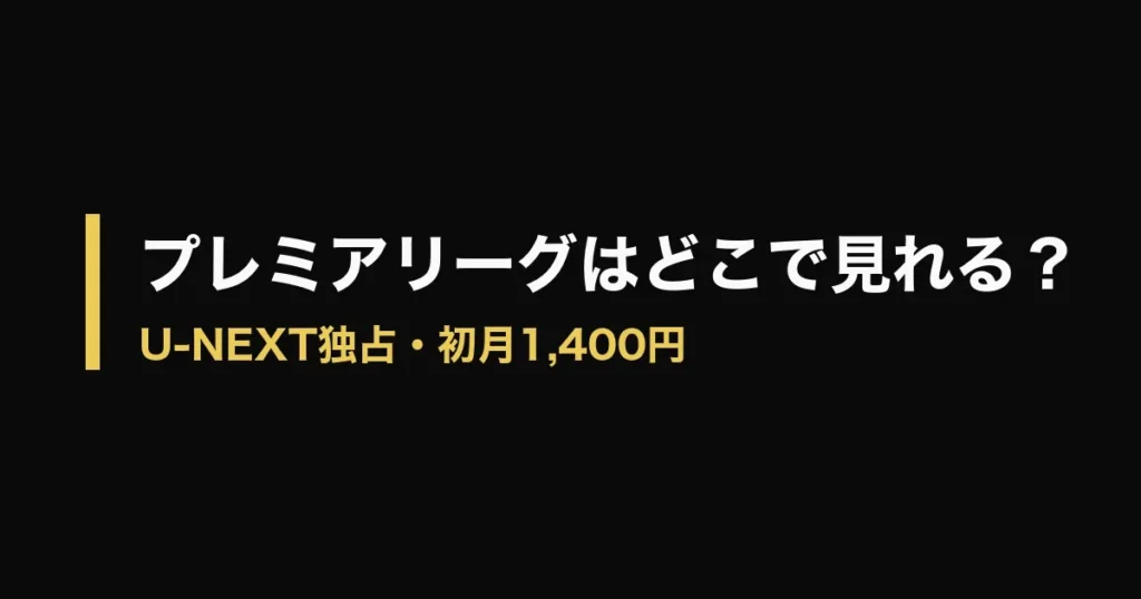 プレミアリーグ どこで見れるのアイキャッチ画像
