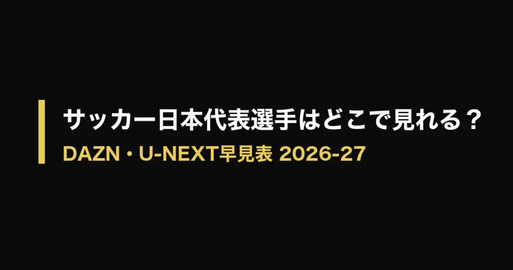 日本人選手 海外サッカー 視聴のアイキャッチ画像